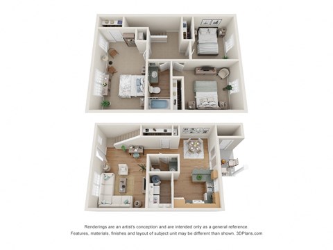 Floor plan for 3 beds, 1.5 baths, 1260 sqft